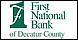 First National Bank-Decatur logo