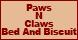 Paws N Claws Bed & Biscuit logo