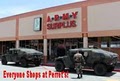 Perret's Army Surplus Store logo