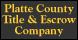 Platte County Title & Escrow Company logo