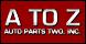 A To Z Auto Parts logo