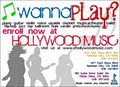 Hollywood Music 3 and The Piano Outlet logo
