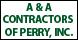 A & A Contractors Of Perry Inc logo