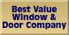 Best Value Window & Door Co logo