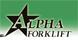Alpha Forklift Company logo