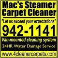 Mac's Steamer Carpet Cleaner logo